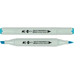 Набір спиртових маркерів Santi Brush SA-64 індійський синій 6 шт. (390987)
