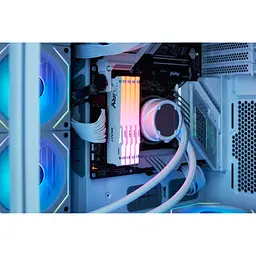 Модуль пам'яті для комп'ютера DDR5 64GB (2x32GB) 5600 MHz Beast White RGB Kingston Fury (ex.HyperX) (KF556C36BWEAK2-64) - мініатюра 6