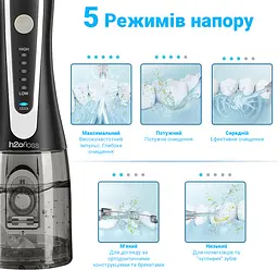 Іригатор H2ofloss HF-2 Black - мініатюра 2