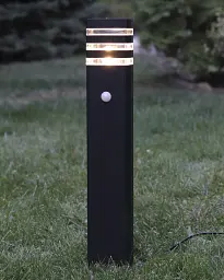 Вуличний світильник з датчиком руху Nowodvorski 9097 Rio Sensor E27 1x10W IP54 чорний - мініатюра 2