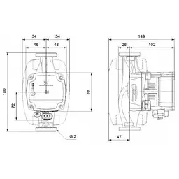 Циркуляційний насос Grundfos Alpha1 L 32-60 180 (99160590) - мініатюра 5