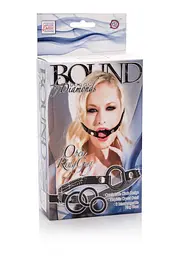 Кляп Calexotics Open Ring Gag, чорний - мініатюра 2