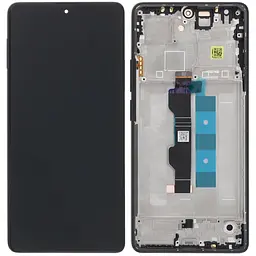 Дисплей Xiaomi Redmi Note 13 Pro 4G/Poco M6 Pro 4G чорний, TFT, без функції відбитка пальця, з рамкою, Midnight Black