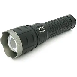 Ліхтар пошуковий PLD-AK138-1-TG LED PM60, 4 режими, power bank 8000mAh(4(2*18650)), IP65, живлення від USB кабелю, 320х135х110мм,1,72кг, Чохол,Black,BOX