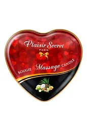Масажна свічка-серце Plaisirs Secrets Exotic Fruits (35 мл) Plaisirs Secrets 90-826067; SO1870 102489 - мініатюра 2