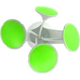 Нічник UFT Flowers Nightlight Green Квітка світлодіодна з датчиком темряви зелений - мініатюра 2