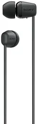 Навушники бездротові Sony WI-C100 Black BT 5.0, IPX4, SBC, AAC, Wireless, Mic - мініатюра 2