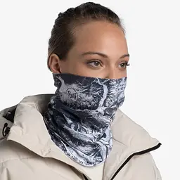 Шарф-труба Buff Thermonet Rakjah Grey Білий-Сірий - мініатюра 2