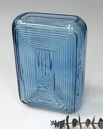 Ваза 14x6,5x20 "Марокко" прямокутна (скло у напиленні)
