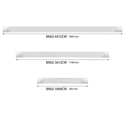 LED світильник лінійний магістральний Videx BN02 45W 1.5М 4000K-5000K-6500K білий (29300-000) - мініатюра 13
