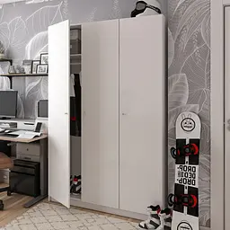 Шафа для одягу Doros Промо Білий 3 ДСП 135х48х204 (80737071)