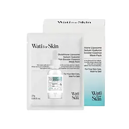 Маска WATI FOR SKIN тканинна для обличчя Glutathione Liposome Sedum Hyaluron з есенцією глутатіону та гіалурону 27 г