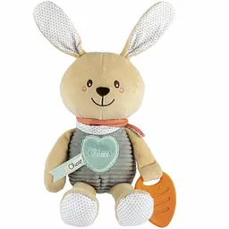 М'яка іграшка з прорізувачем Chicco Зайченя DouDou для обіймів, 30х12х10 см (11467.00) - мініатюра 3