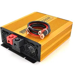 Інвертор напруги Mexxsun MXSPSW-1500, 12V/220V, 1500W з правильною синусоїдою, 2 Shuko, клемні дроти, Q4 - мініатюра 2