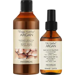 Подарунковий набір Phytorelax Laboratories Sublime Cuddles Argan: гель для душу 250 мл + олія 100 мл - мініатюра 2