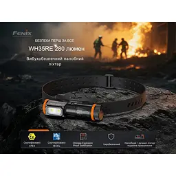 Ліхтар налобний вибухобезпечний Fenix WH35RE - мініатюра 7