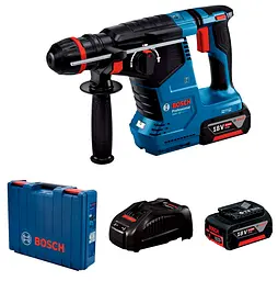 Акумуляторний перфоратор Bosch GBH 187-LI Professional з патроном One Chuck в чемодані з 2 акб GBA 18V 5Ah та з/п GAL 1880 CV