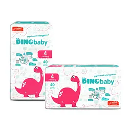 Підгузки Dino Baby Розмір 4 (7-14 кг) 40 шт (4823098410591) - мініатюра 2