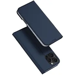 Чохол-книжка Dux Ducis з кишенею для візиток для Apple iPhone 16 Pro (6.3) Синій