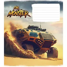 Набір зошитів Школярик Car monster клітинка 12 аркушів 30 шт. (012-3243K) - мініатюра 2