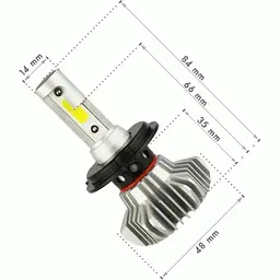 Автолампи XPRO S9 H7 LED надяскраві світлодіодні 6000К 50W 2 шт. (S9 H7) - мініатюра 2