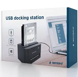 Зовнішня кишеня Gembird HD32-U2S-5, 2.5 \ 3.5 SATA HDD, USB 2.0 (HD32-U2S-5) - мініатюра 4