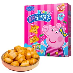 Печиво з кальцієм Yizhi Biscuit Peppa Pig Strawberry 160г - мініатюра 4