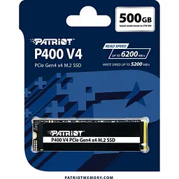 Накопичувач SSD Patriot m.2 NVMe 500GB P400 V4 PCIe 4.0 x4 TLC 512 480 (P400VP500GM28H) - мініатюра 3