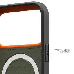 Чохол протиударний UAG Civilian MagSafe для iPhone 17 Pro Max Olive/Orange 114546117297 - мініатюра 4