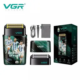 Електробритва VGR V-309 шейвер, подвійне лезо, 6500-7500 RPM, LED Display