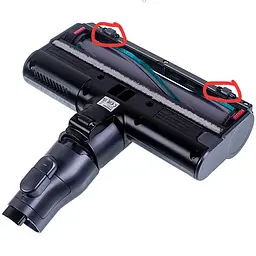 Ролик передній (D=11 мм) на турбощітку для акумуляторного пилососу Samsung PowerStick JET, DJ66-00806A - мініатюра 2