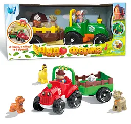 Трактор музичний з тваринами 37586 WToys,озвучено українською, підсвічування фар, віршики, казки, пісні - мініатюра 3