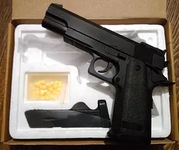 Дитячий пістолет на кульках 6 мм ZM26 металевий airsoft іграшка стріляюча BB 18 см - мініатюра 6