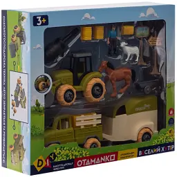 Игровой набор Otamanko Веселый хутор (трактор, грузовик, прицеп, фермер, лошадь, овца) (8827) - миниатюра 8