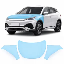 Антигравійна захисна бронеплівка за лекалами для BYD Atto 3 (Yuan Plus) I 2022-2024 - капот і передні крила