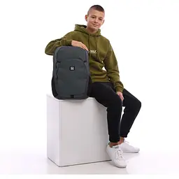 Рюкзак GoPack Education Teens 185 темно-сірий (GO25-185L-1) - мініатюра 14