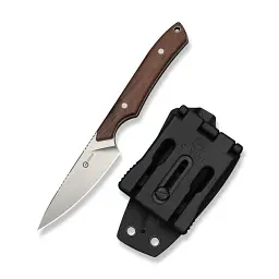 Ніж фіксований кишеньковий Civivi High Grass Field Knife (7,4 см) 14C28N / Wood дерево з чохлом - мініатюра 4