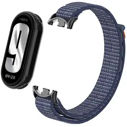 Ремінець Amazfeel для фітнес-браслета Mi Band 8 та 9 нейлоновий синій