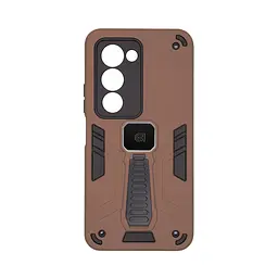 Чехол для Xiaomi Redmi 15 4G, Proover, коричневый, с подставкой и магнитом, противоударный, ударопрочный, бронированный, панель-накладка, защита всего корпуса, термополиуретан (TPU) + поликарбонат (PC), ArmorStandart (ARM86720)