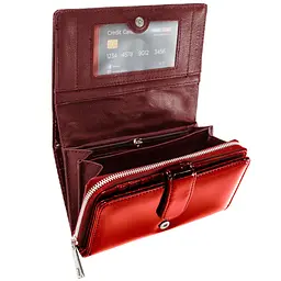 Гаманець жіночий шкіряний Semi Line RFID Red (P8229-2) - мініатюра 2