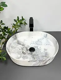Умивальник VBI Verona 50 granit matt накладний VBI-011304, Мармур - мініатюра 2