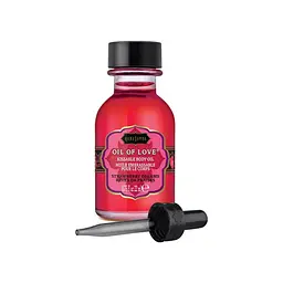 Масажна олія їстівна з ароматом полуниці Oil of Love 22 ml Strawberry dreams