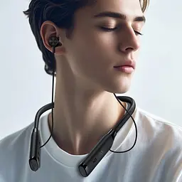 Бездротові спортивні навушники ACEFAST N7 neck hanging wireless earphones Black - мініатюра 8