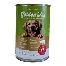 Консерва для собак всіх порід Golden Dog 415 грамів з олениною