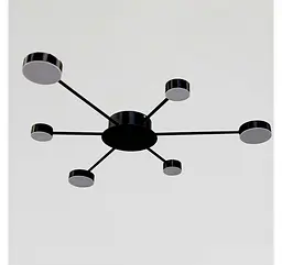 Світлодіодна люстра стельова Artlight 6473/6 з шістьма круглими плафонами, 36 Вт - мініатюра 2