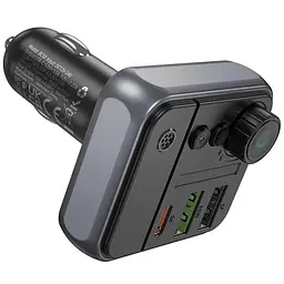 АЗП FM модулятор Borofone BC50 Ascenso PD20W+QC3.0 18W (2USB-A/1C) Black - мініатюра 5