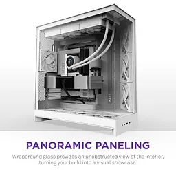 Корпус NZXT H9 Flow Tempered Glass без БЖ White (CM-H92FW-01) - мініатюра 5