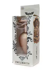 Анальна пробка Jewellery Pearl Gold Plug Clear L 9 см (золотий) - мініатюра 7
