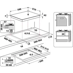 Газова варильна поверхня Whirlpool GOFL 629/NB1 [138088] - мініатюра 4