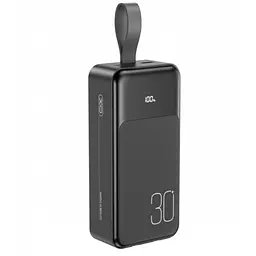 Повербанк із швидкою зарядкою дисплеєм та перехідниками, Power bank XO PR250 30000 mAh PD20W+QC22.5W - мініатюра 2